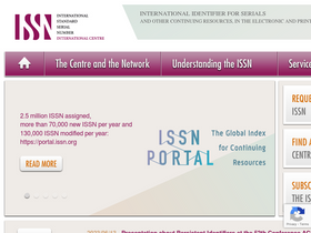 'issn.org' screenshot