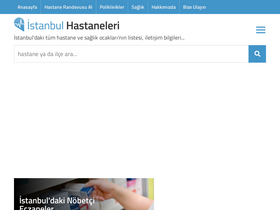 'istanbulhastaneleri.net' screenshot