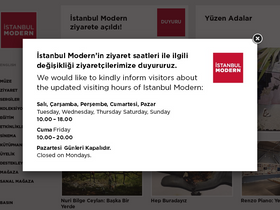 'istanbulmodern.org' screenshot
