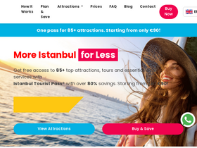 'istanbultouristpass.com' screenshot