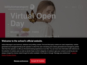 'istitutomarangoni.com' screenshot
