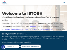 'istqb.org' screenshot