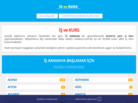 'isvekurs.com' screenshot