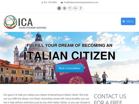 'italiancitizenshipassistance.com' screenshot