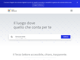 'italianonprofit.it' screenshot