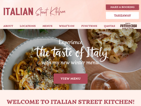 'italianstreetkitchen.com' screenshot