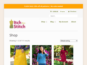 'itch-to-stitch.com' screenshot