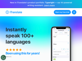 'itranslate.com' screenshot