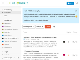 'itsfoss.community' screenshot