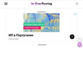 'itsoverflowing.com' screenshot
