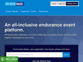 'itsyourrace.com' screenshot