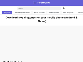 'itunemachine.com' screenshot