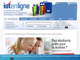 'iutenligne.net' screenshot