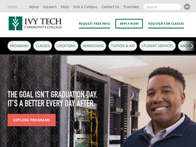 'ivytech.edu' screenshot