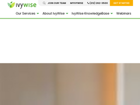 'ivywise.com' screenshot