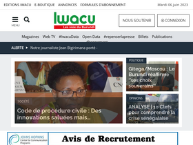 'iwacu-burundi.org' screenshot