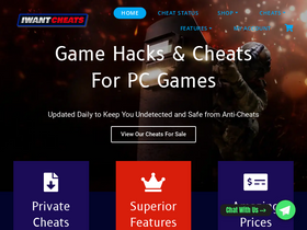 'iwantcheats.net' screenshot