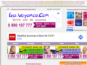 'iza-voyance.com' screenshot