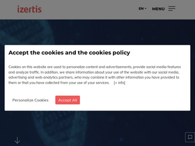 'izertis.com' screenshot