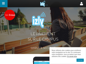 'izly.fr' screenshot