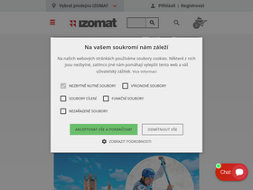 'izomat.cz' screenshot