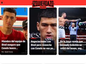 'izquierdazo.com' screenshot