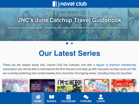 'j-novel.club' screenshot