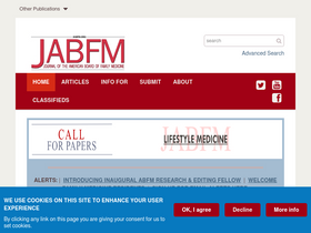 'jabfm.org' screenshot