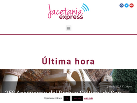 'jacetaniaexpress.com' screenshot