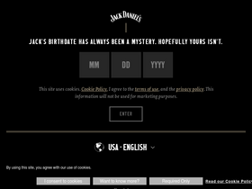 'jackdaniels.com' screenshot