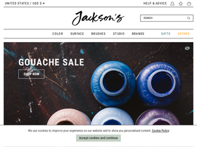 'jacksonsart.com' screenshot