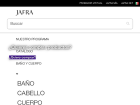 'jafra.com.mx' screenshot