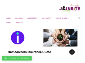 'jainsite.com' screenshot