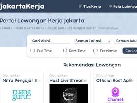 'jakartakerja.com' screenshot