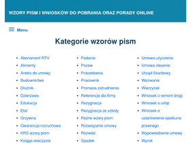 'jakwyjsczdlugow.pl' screenshot