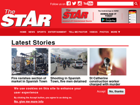 'jamaica-star.com' screenshot
