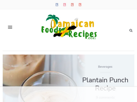 'jamaicanfoodsandrecipes.com' screenshot