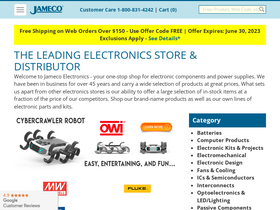 'jameco.com' screenshot