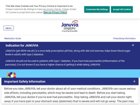 'januvia.com' screenshot