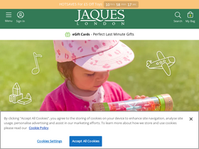 'jaqueslondon.co.uk' screenshot