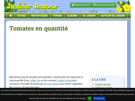 'jardinier-amateur.fr' screenshot