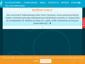 'jasnagora.pl' screenshot