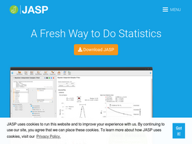 'jasp-stats.org' screenshot