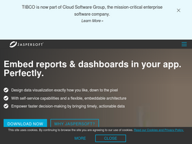 'jaspersoft.com' screenshot