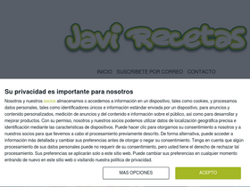 'javirecetas.com' screenshot