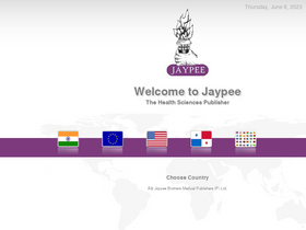 'jaypeebrothers.com' screenshot