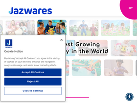 'jazwares.com' screenshot