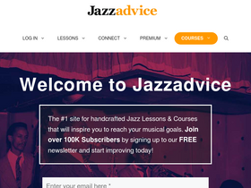 'jazzadvice.com' screenshot