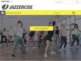 'jazzercise.com' screenshot