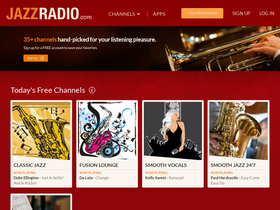 'jazzradio.com' screenshot